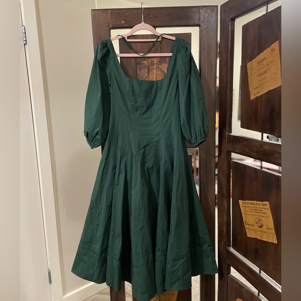 Staud Green Dress